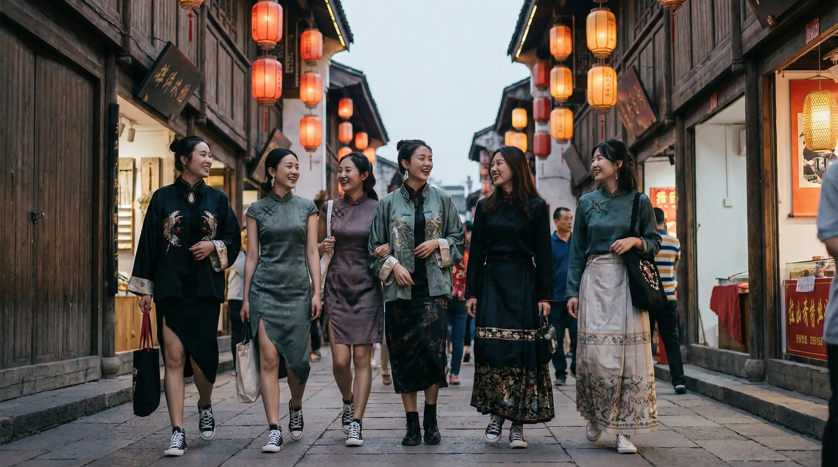 telegram附近的人没了 新中式时尚穿搭街拍